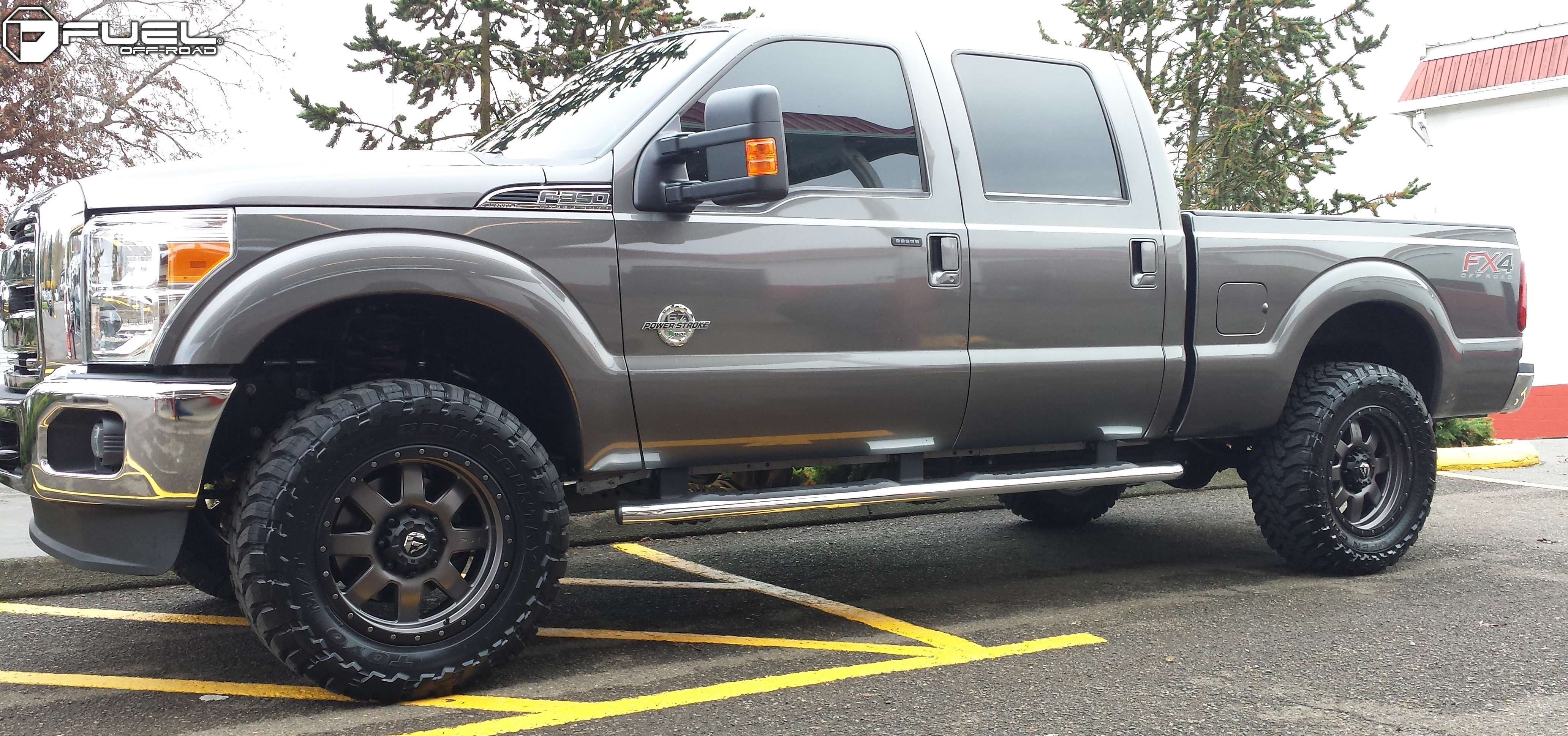 Car Ford F350 on Fuel 1Piece Trophy D552 Wheels California Wheels