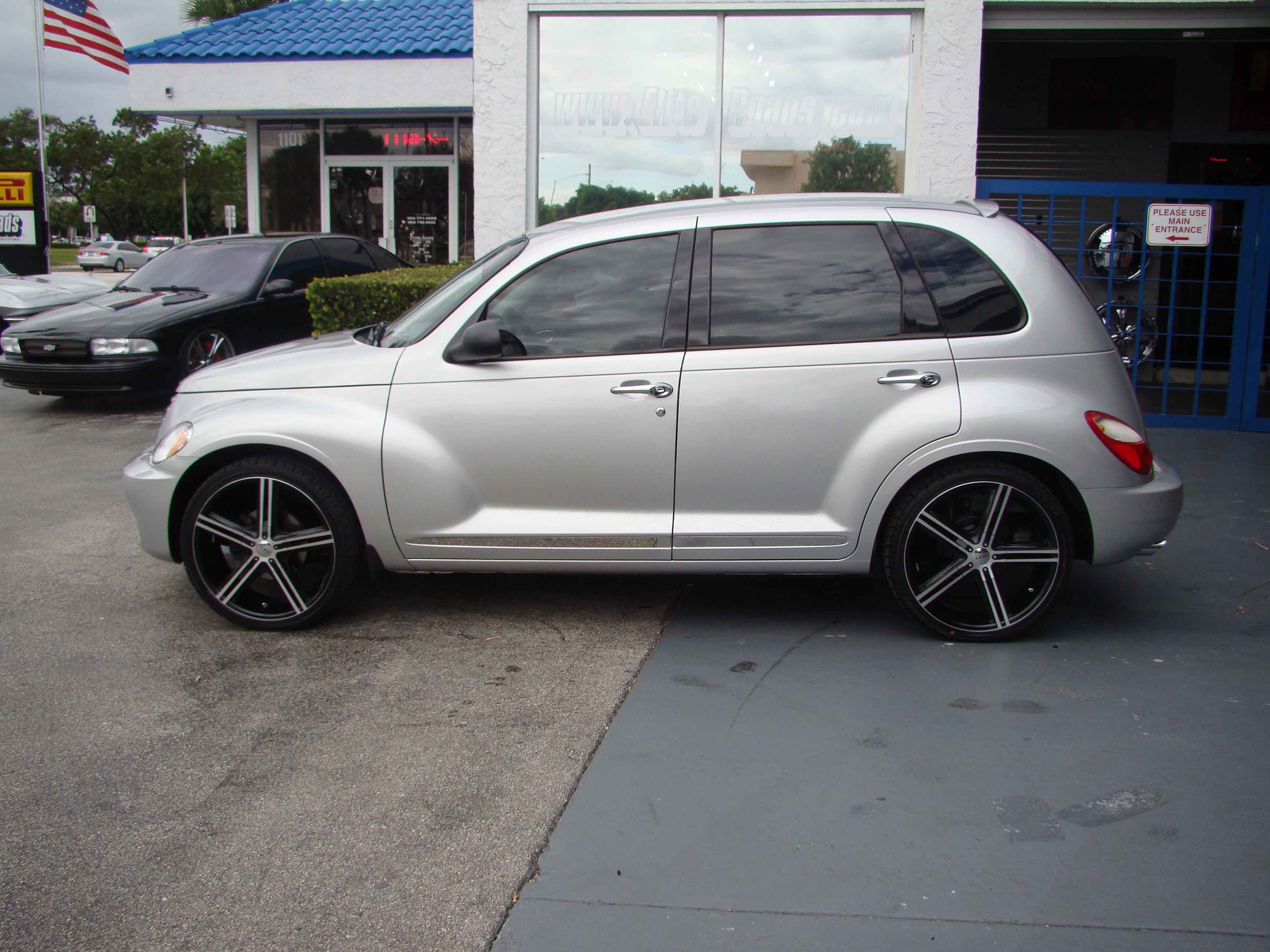 Car Chrysler Pt Cruiser On Ruff Racing R933 Wheels California Wheels