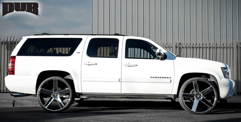 Car Chevrolet Suburban On Dub 1 Piece Baller S115 Wheels California Wheels california wheels
