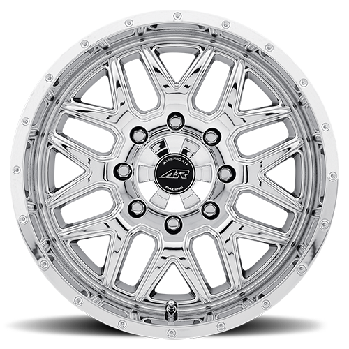 18x9//6x139.7mm, +18mm offset American Racing AR910 Gloss Black Wheel with Machined Face