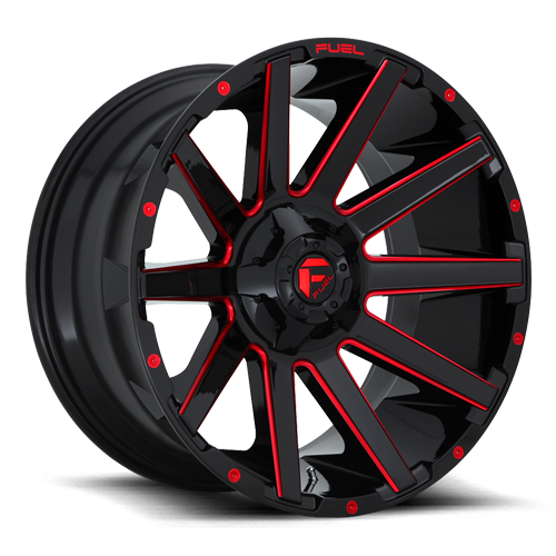 Contra - D643 6 Gloss Black w/ Candy Red