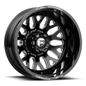 FF19D - Rear 10 Gloss Black Milled - 22x8.5