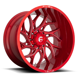 Runner - D742 8 Candy Red & Milled