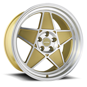 SL-5 5 Matte Gold with Machined Face and Lip
