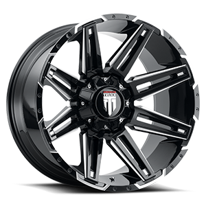 AT-1903 Boom 5 Gloss Black Milled Spokes