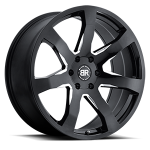 Mozambique 6 Gloss Black with Milled Spoke